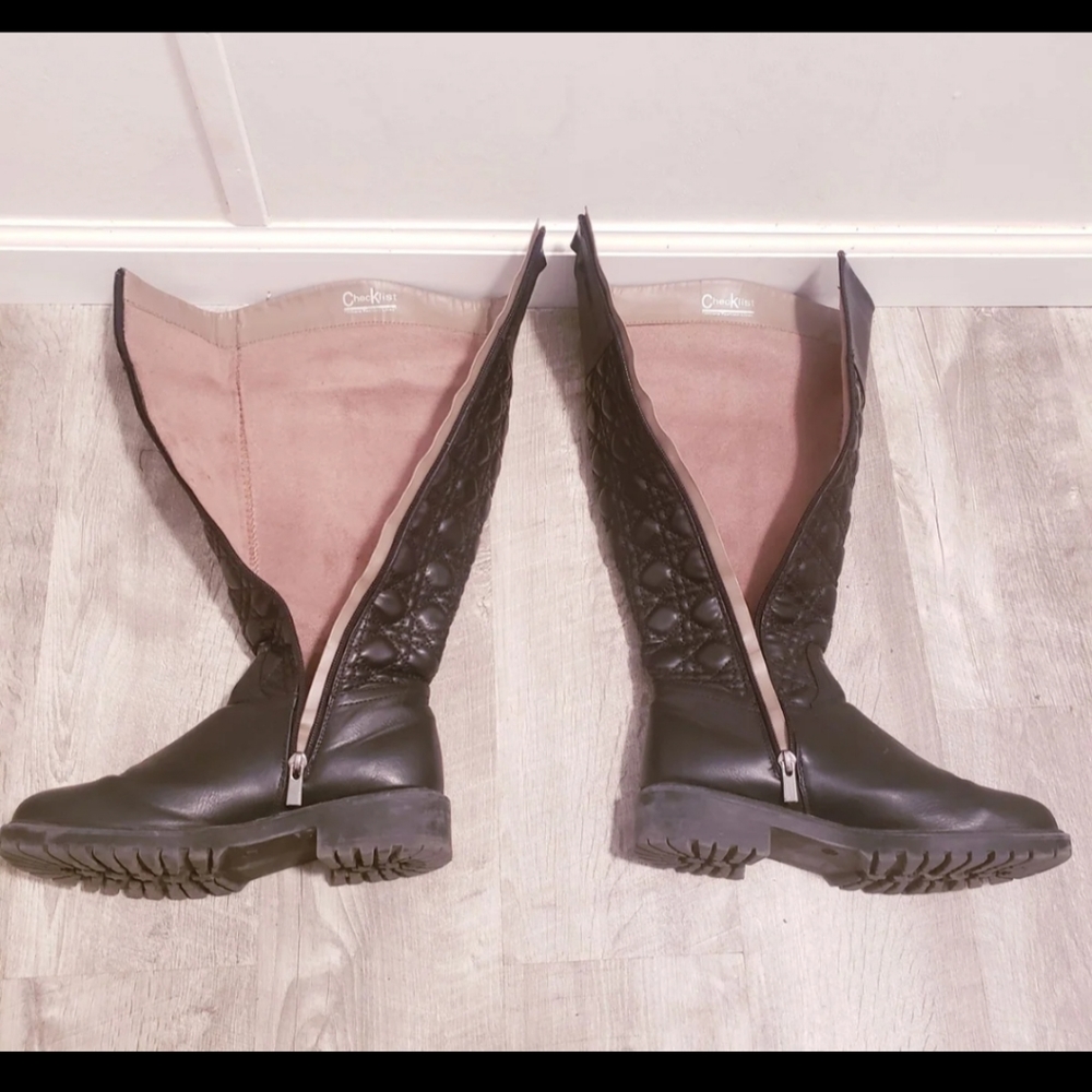 Checklist Boots 👢 size 37 Knee High Tall Black - Picture 9 of 13